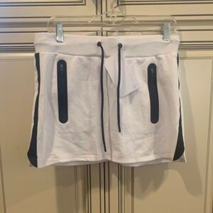 Fabletics White and Black Athletic Skirt